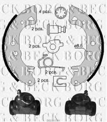 Комплект тормозных колодок BORG & BECK BBS1004K