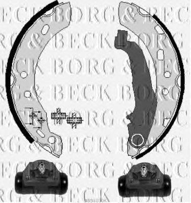 Комплект тормозных колодок BORG & BECK BBS1030K