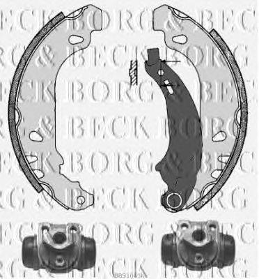 Комплект тормозных колодок BORG & BECK BBS1043K