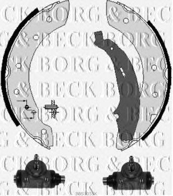 Комплект тормозных колодок BORG & BECK BBS1055K