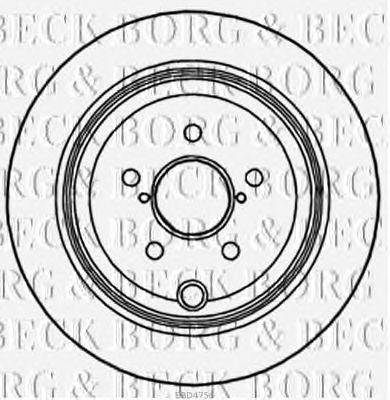 Тормозной диск BORG & BECK BBD4756