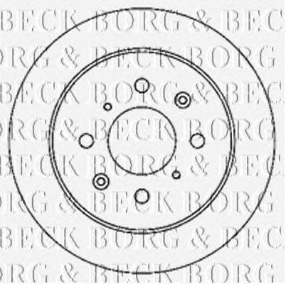 Тормозной диск BORG & BECK BBD5172