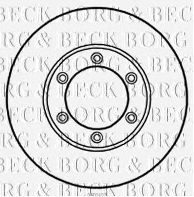 Тормозной диск BORG & BECK BBD5197