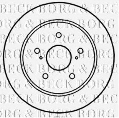 Тормозной диск BORG & BECK BBD5199