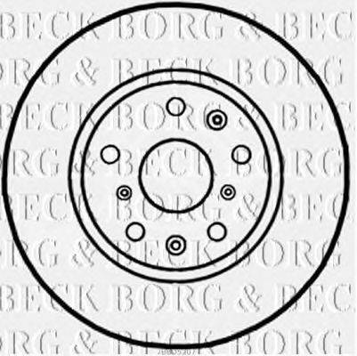 Тормозной диск BORG & BECK BBD5207