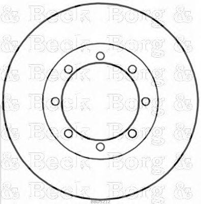 Тормозной диск BORG & BECK BBD5212