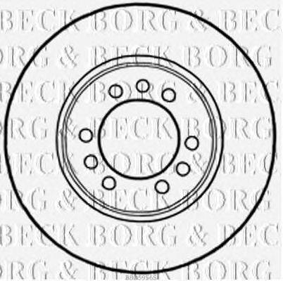 Тормозной диск BORG & BECK BBD5956S