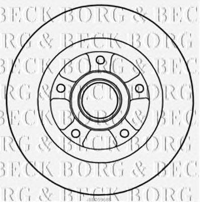 Тормозной диск BORG & BECK BBD5968S