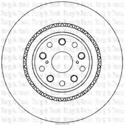 Тормозной диск BORG & BECK BBD5983S
