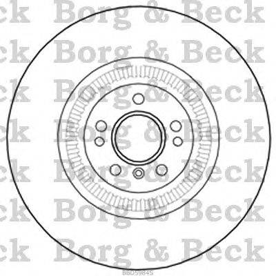 Тормозной диск BORG & BECK BBD5984S