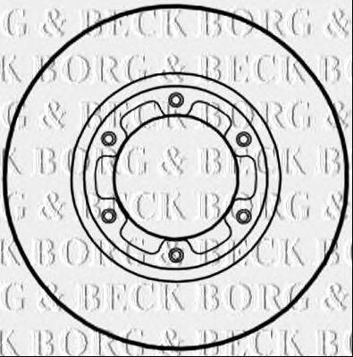 Тормозной диск BORG & BECK BBD6019S