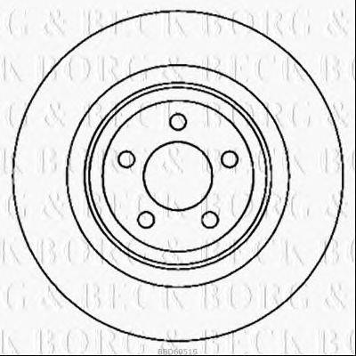 Тормозной диск BORG & BECK BBD6051S