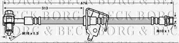 Тормозной шланг BORG & BECK BBH7735