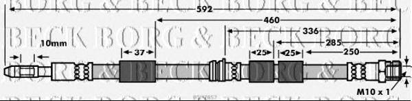 Тормозной шланг BORG & BECK BBH7857