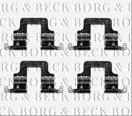 Комплектующие, колодки дискового тормоза BORG & BECK BBK1316