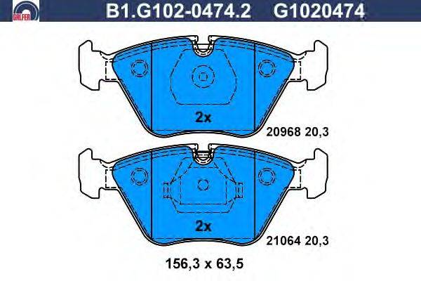 Комплект тормозных колодок, дисковый тормоз BMW 34 11 1 159 279