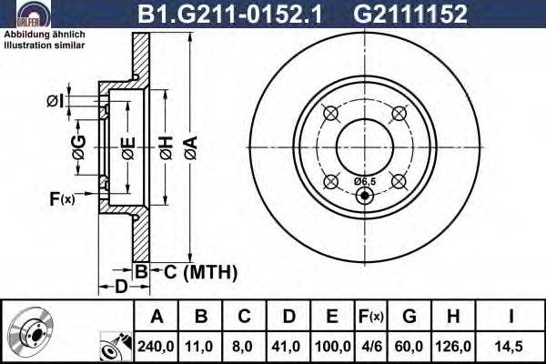 Тормозной диск GALFER B1.G211-0152.1