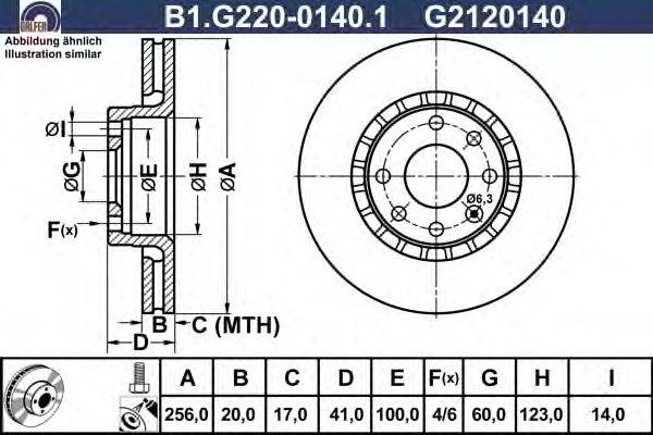 Тормозной диск GALFER B1G22001401