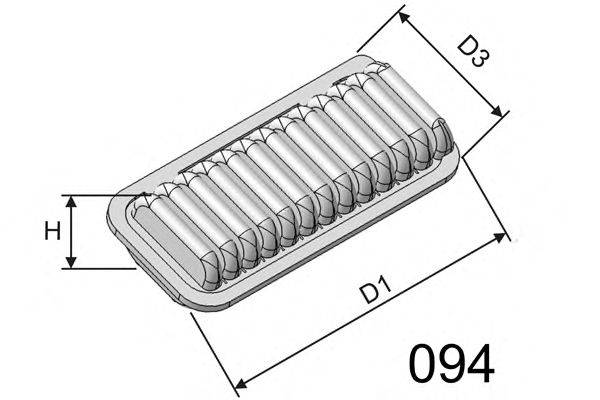 Воздушный фильтр MISFAT P498