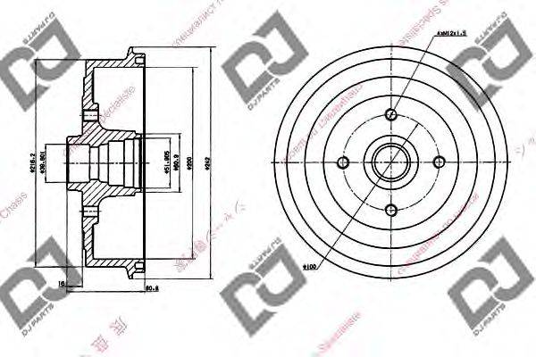 Тормозной барабан DJ PARTS BR1099