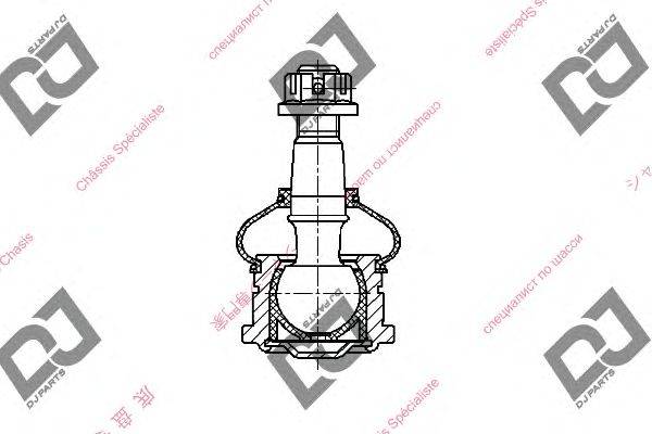 Несущий / направляющий шарнир DJ PARTS DB1017