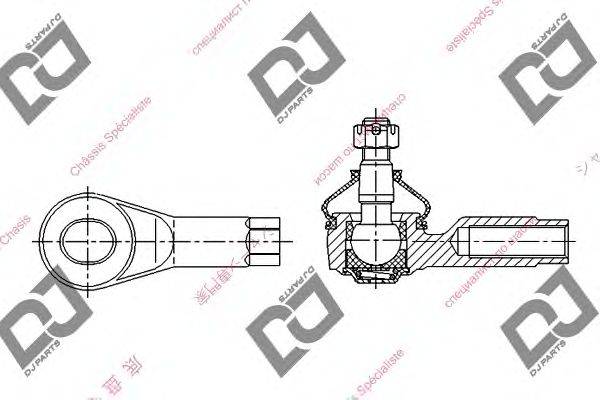 Наконечник поперечной рулевой тяги DJ PARTS DE1070