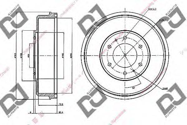 Тормозной барабан DJ PARTS BR1107