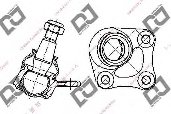 Несущий / направляющий шарнир DJ PARTS DB1094