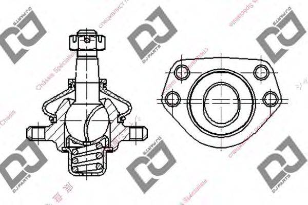 Несущий / направляющий шарнир DJ PARTS DB1148