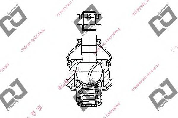 Несущий / направляющий шарнир DJ PARTS DB1223