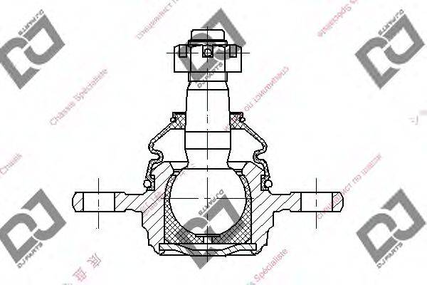 Несущий / направляющий шарнир DJ PARTS DB1020