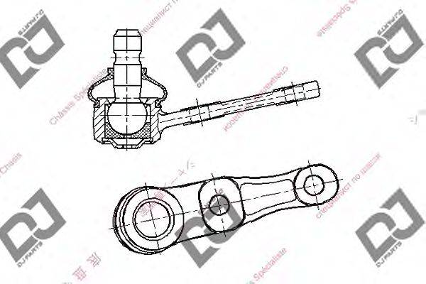 Несущий / направляющий шарнир DJ PARTS DB1067