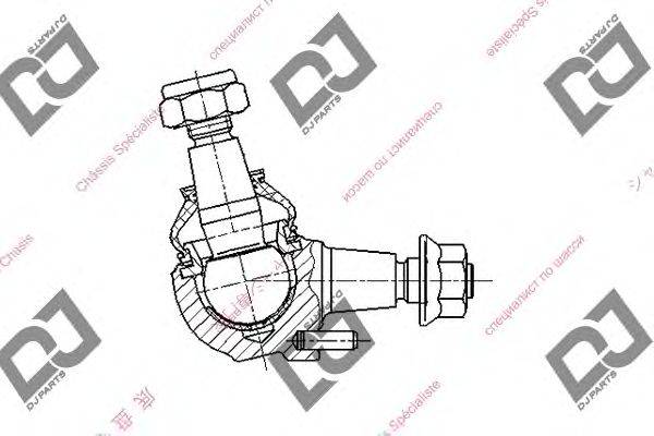 Несущий / направляющий шарнир DJ PARTS DB1075