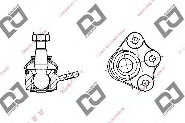 Несущий / направляющий шарнир DJ PARTS DB1310