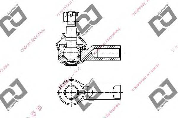 Наконечник поперечной рулевой тяги DJ PARTS DE1047