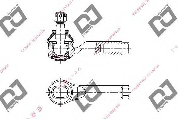 Наконечник поперечной рулевой тяги DJ PARTS DE1090