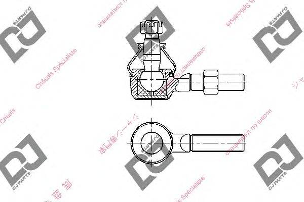 Наконечник поперечной рулевой тяги DJ PARTS DE1168