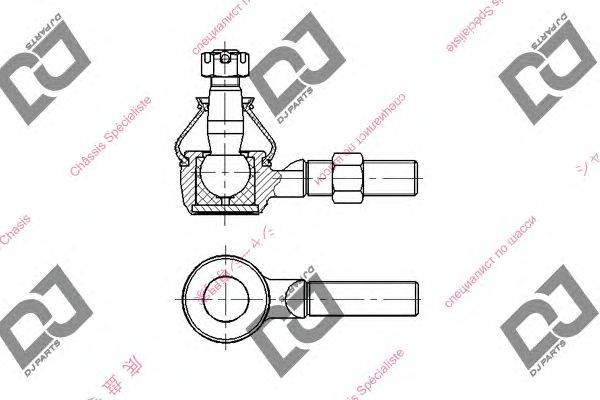 Наконечник поперечной рулевой тяги DJ PARTS DE1215