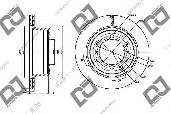 Тормозной диск DJ PARTS BD2193