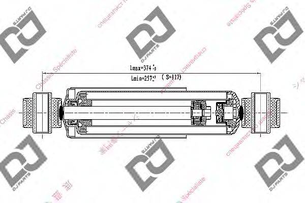 Амортизатор DJ PARTS DS2233GT