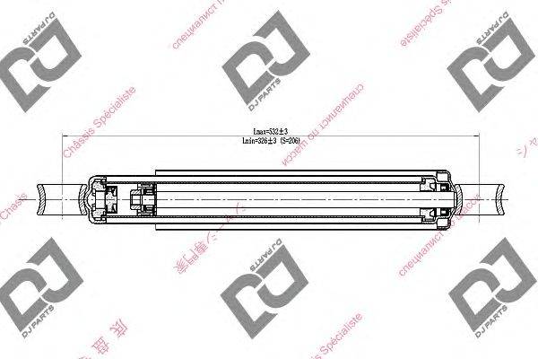 Амортизатор DJ PARTS DS1580HT