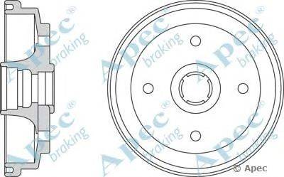 Тормозной барабан APEC braking DRM9100