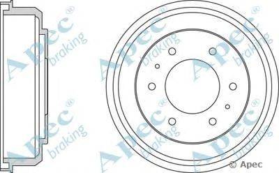 Тормозной барабан APEC braking DRM9195