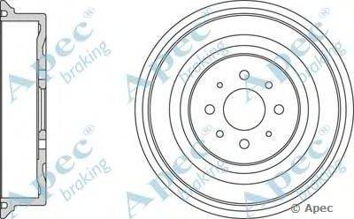 Тормозной барабан APEC braking DRM9802