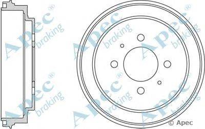 Тормозной барабан APEC braking DRM9933