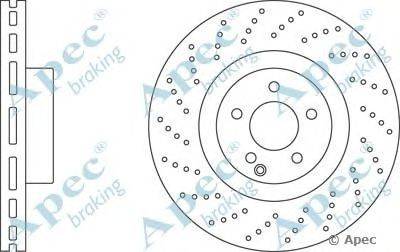 Тормозной диск APEC braking DSK2436