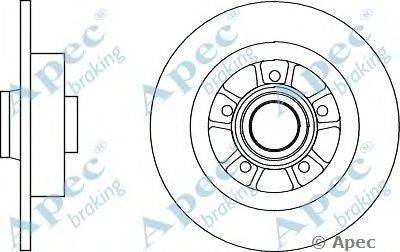 Тормозной диск APEC braking DSK2824