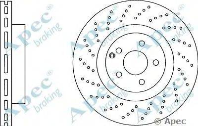 Тормозной диск APEC braking DSK2844