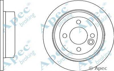 Тормозной диск APEC braking DSK2849