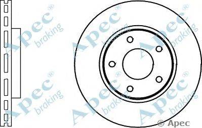 Тормозной диск APEC braking DSK2862